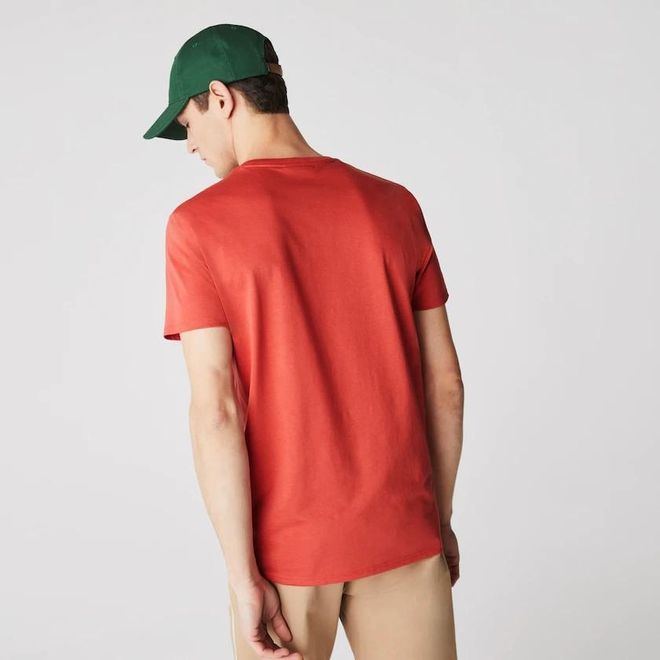 Afbeelding van Lacoste T-shirt met Ronde Hals Rouge