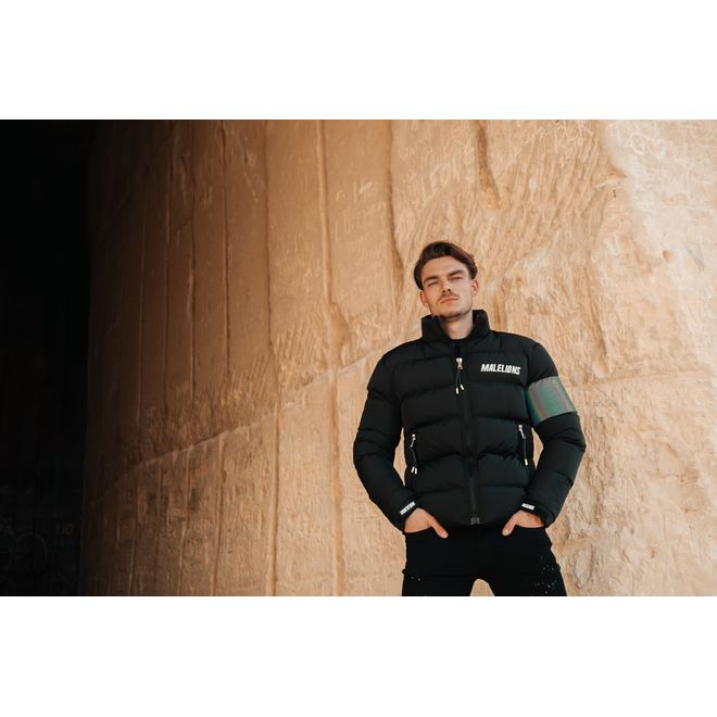 Afbeelding van Malelions Reflective Puffer Jacket Black