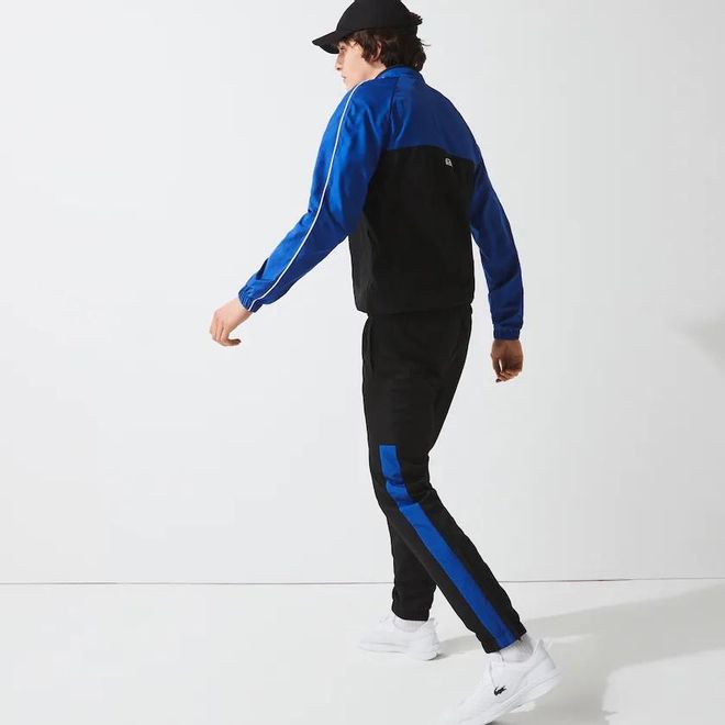 Afbeelding van Lacoste Sport Trainingspak Zwart Blauw