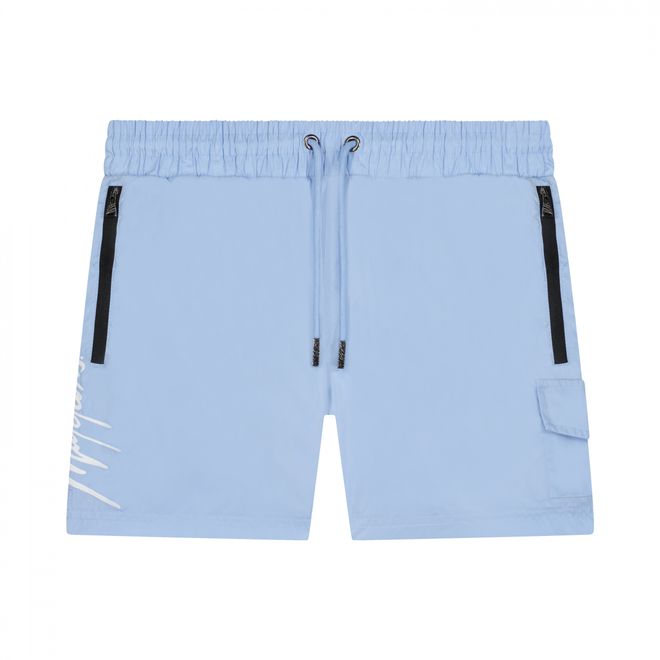 Afbeelding van Malelions Men Signature + Short Set Light Blue
