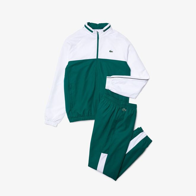 Afbeelding van Lacoste Sport Trainingspak Groen Wit
