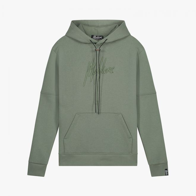 Afbeelding van Malelions Men Essentials Hoodie Set Dark Sage