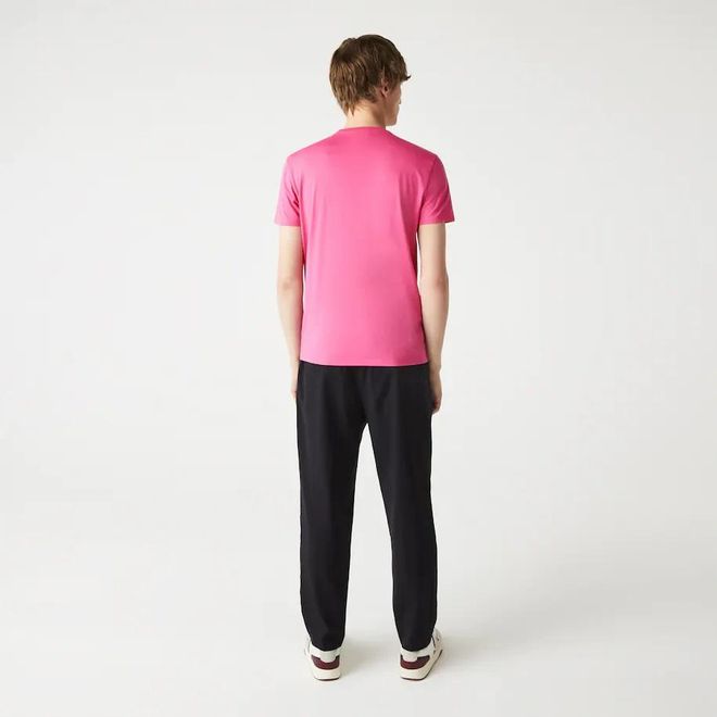 Afbeelding van Lacoste T-shirt met Ronde Hals Pink