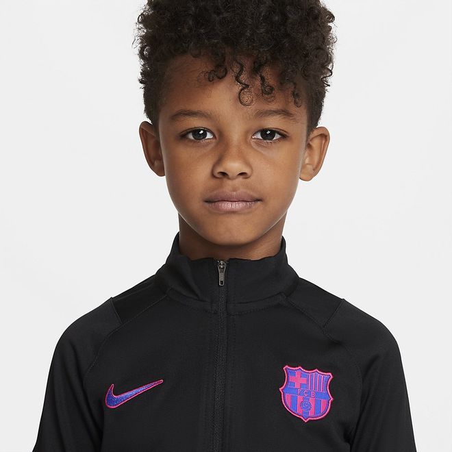 Afbeelding van FC Barcelona Strike Voetbaltrainingspak Little Kids Black Hyper Royal