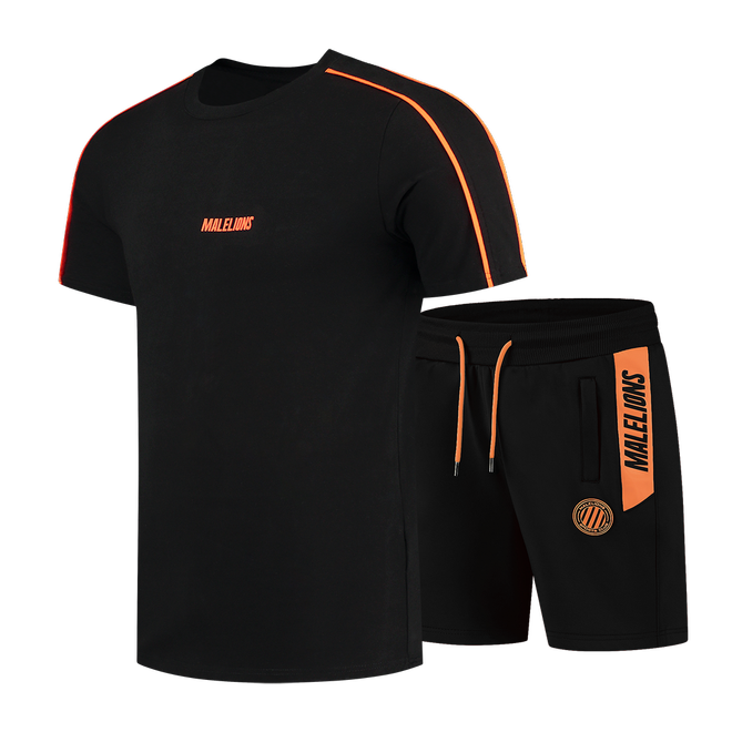 Afbeelding van Malelions Sport Coach Set Black Neon Orange