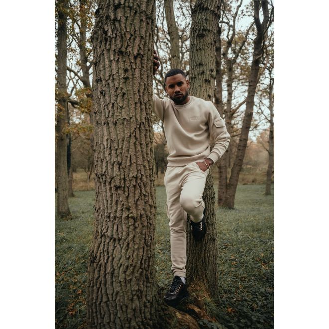 Afbeelding van Croyez Crewneck Tonal Set Beige