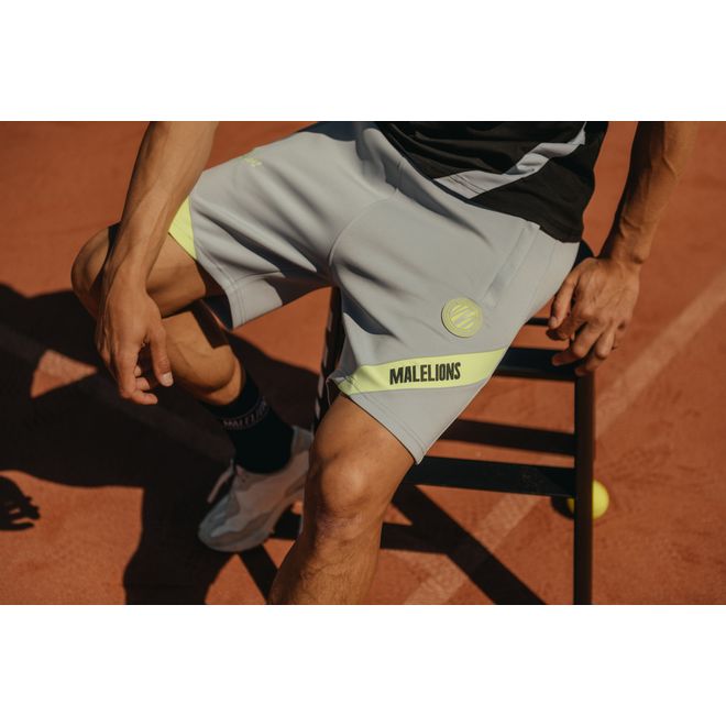 Afbeelding van Malelions Sport Pre-Match T-Shirt + Short Set Black Grey