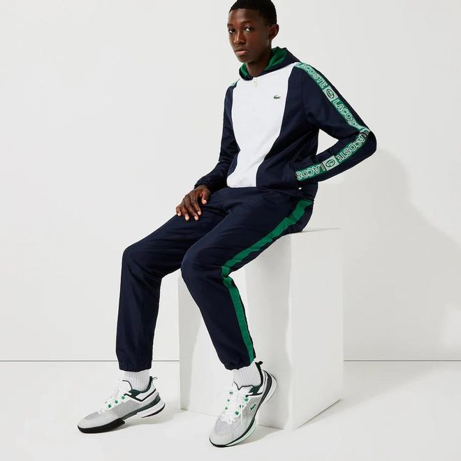 Afbeelding van Lacoste Sport Trainingspak Block Navy White