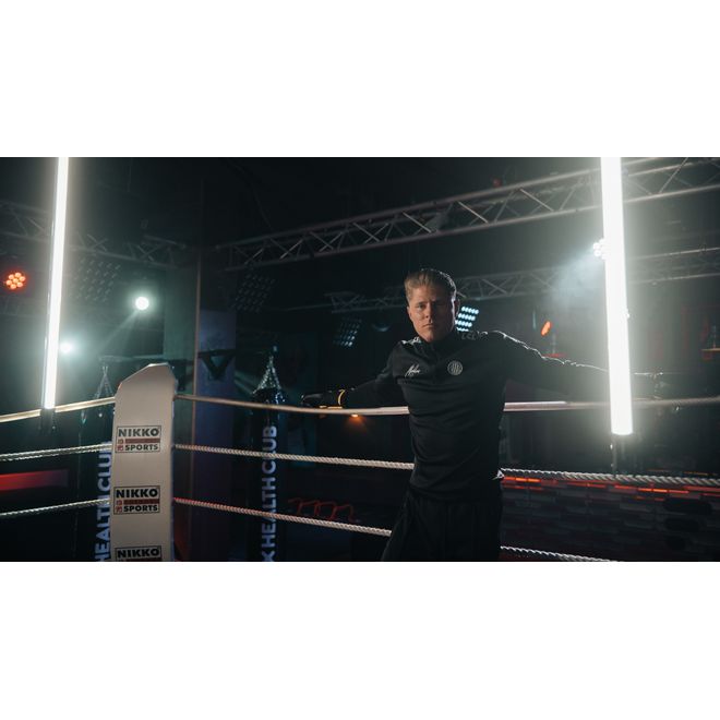 Afbeelding van Malelions Sport Quarterzip Tracksuit Black/White