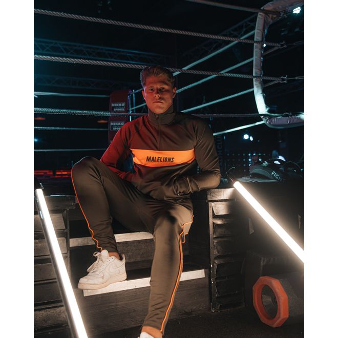 Afbeelding van Malelions Sport Uraenium Tracksuit Army Neon Orange
