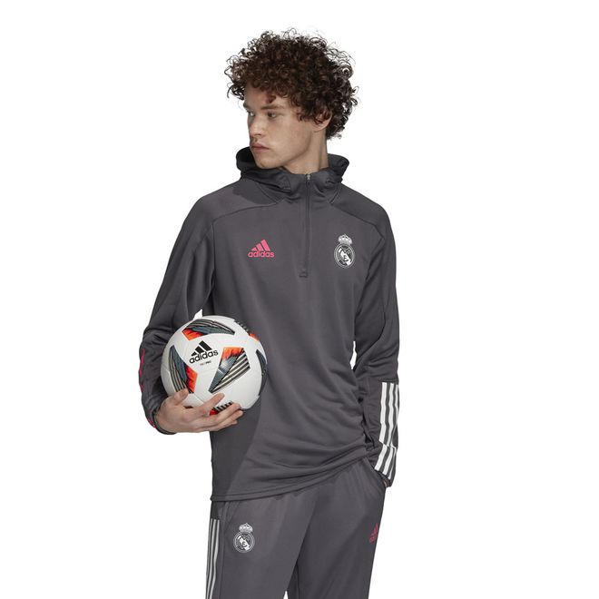 Afbeelding van Real Madrid Trainingsset Hoodie Grey Five