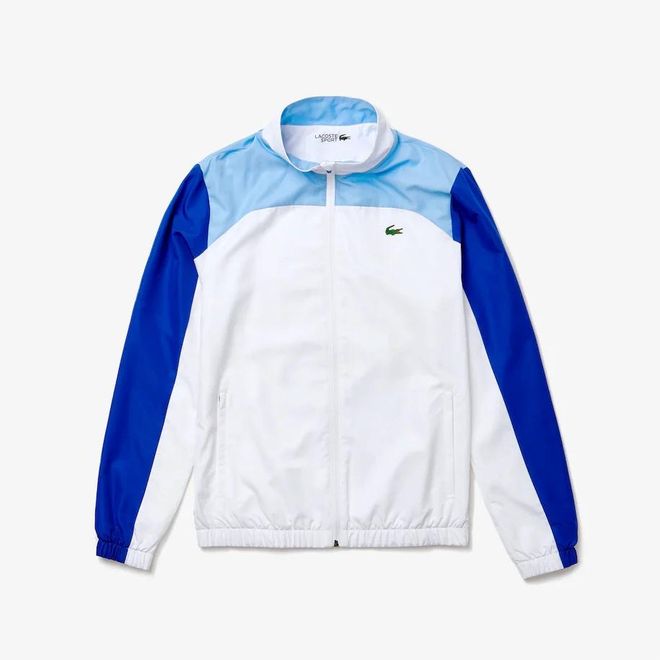 Afbeelding van Lacoste Sport Trainingspak Blauw Wit