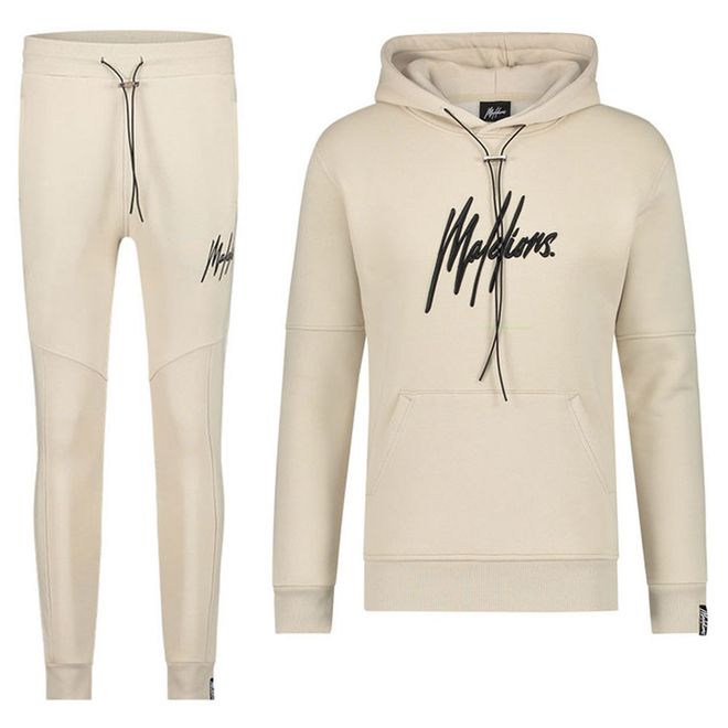 Afbeelding van Malelions Essentials Hoodie Set Sand