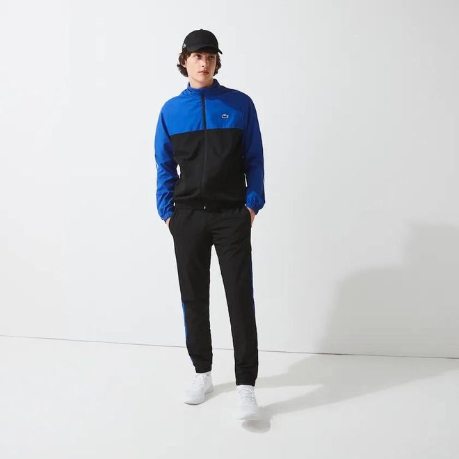Afbeelding van Lacoste Sport Trainingspak Zwart Blauw