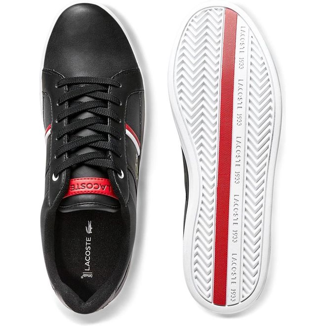 Afbeelding van Lacoste Europa 0120 Sneaker Black White