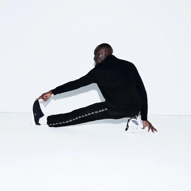 Afbeelding van Lacoste Molton Sweater met Rits Zwart