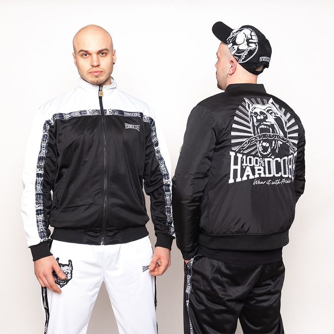 Afbeelding van 100% Hardcore Bomber Jacket Classic Black White