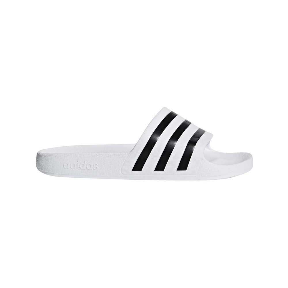 adilette white black