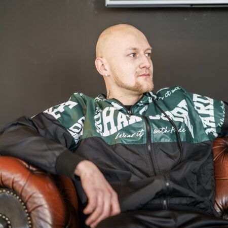 Afbeelding van 100% Hardcore Windbreaker Jack The Brand Green Black