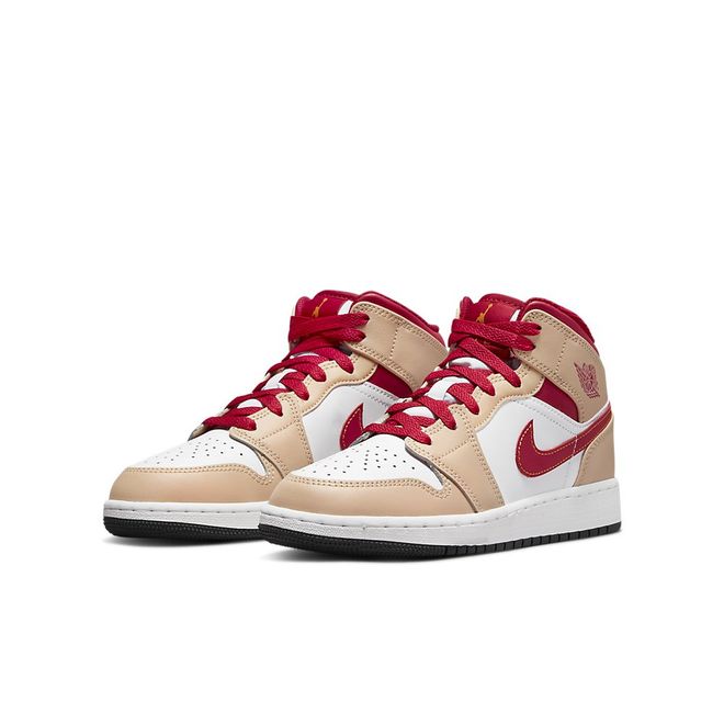 Afbeelding van Nike Air Jordan 1 Mid Kids Light Cardinal Curry