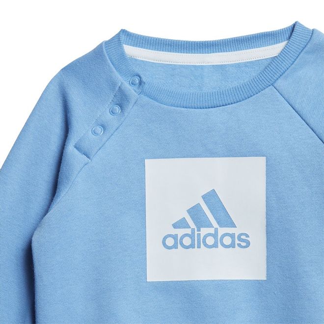 Afbeelding van Adidas 3-Stripes Fleece Joggingpak Infants Lucky Blue