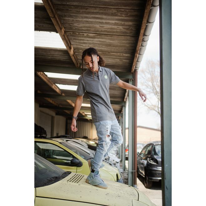 Afbeelding van Calpe Classica Polo Grey Neon Yellow