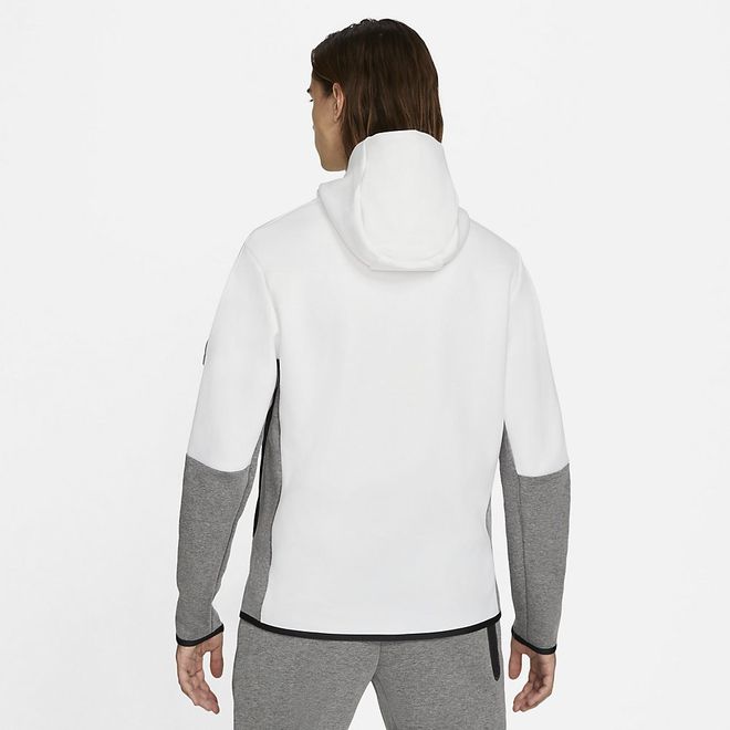 Afbeelding van Nike Sportswear Tech Fleece Hoodie White Black Carbon