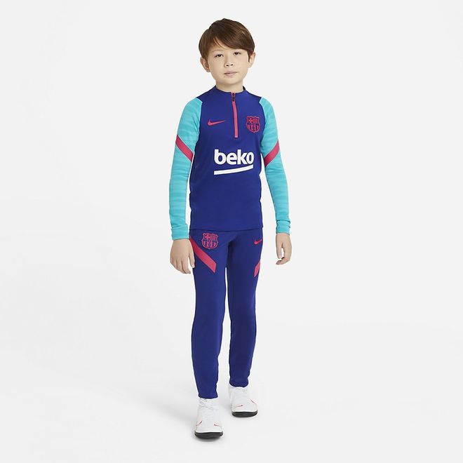 Afbeelding van FC Barcelona Strike Set Kids Deep Royal Blue