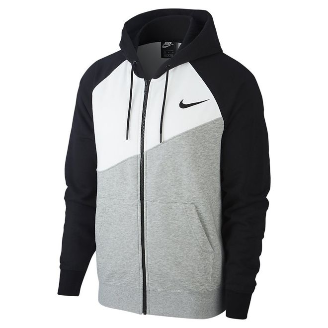 Afbeelding van Nike Sportswear Swoosh Hoodie FZ FT Dark Grey Heather