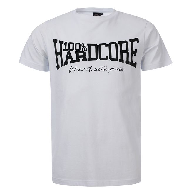 Afbeelding van 100% Hardcore T-Shirt Wear It With Pride White