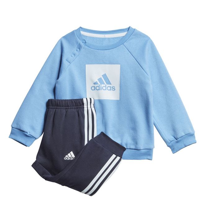 Afbeelding van Adidas 3-Stripes Fleece Joggingpak Infants Lucky Blue