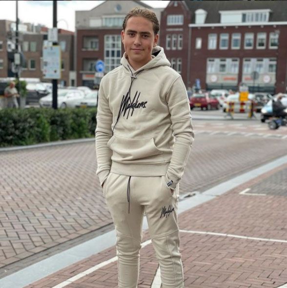 Afbeelding van Malelions Essentials Hoodie Set Sand