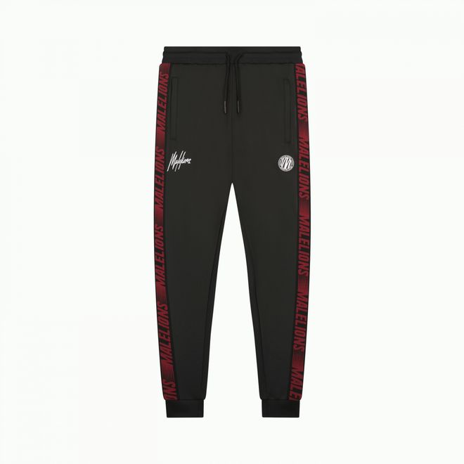 Afbeelding van Malelions Sport Striker Quarterzip Bordeaux Black