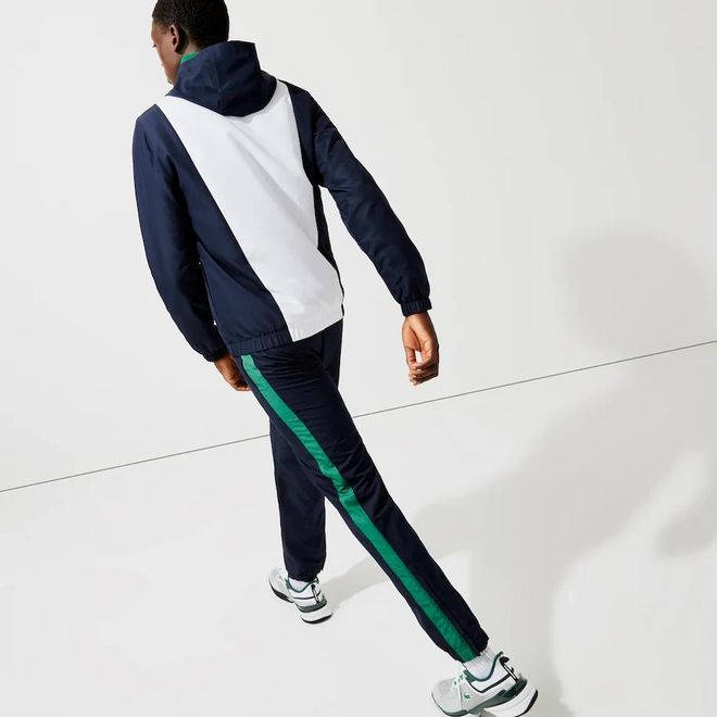 Afbeelding van Lacoste Sport Trainingspak Block Navy White