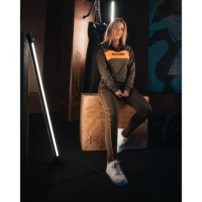 Afbeelding van Malelions Sport Uraenium Tracksuit Army Neon Orange
