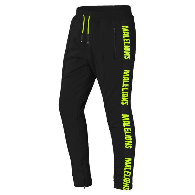 Afbeelding van Malelions Jorden Santos Tracksuit Black Neon Yellow