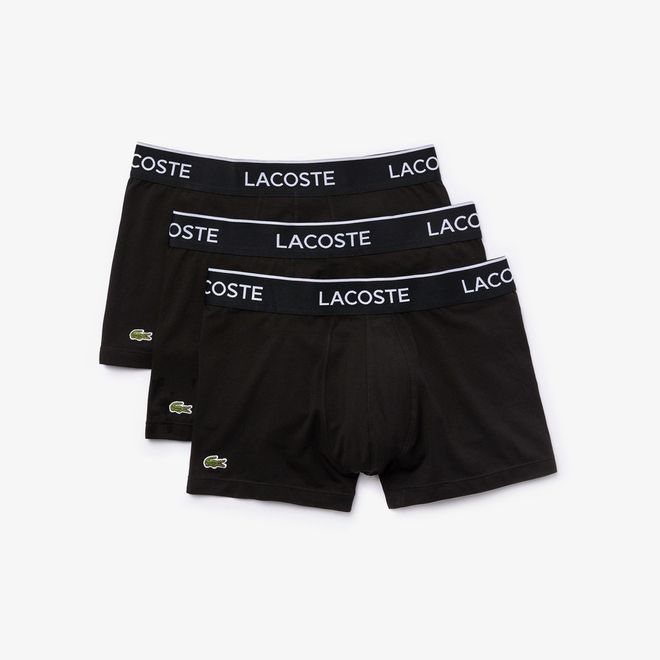 Afbeelding van Lacoste Set van 3 korte zwarte boxers Casual Black