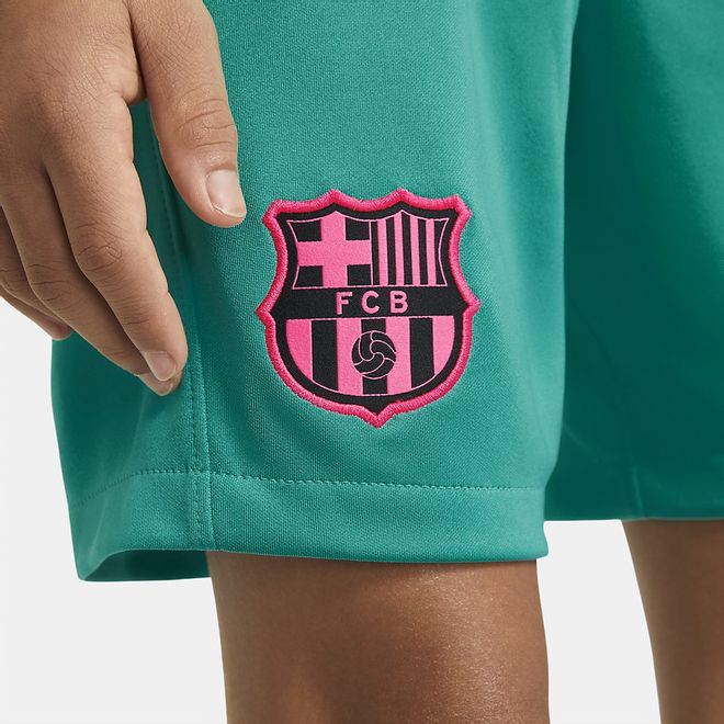 Afbeelding van FC Barcelona 2020/21 Stadium Derde Voetbalshort Kids New Green