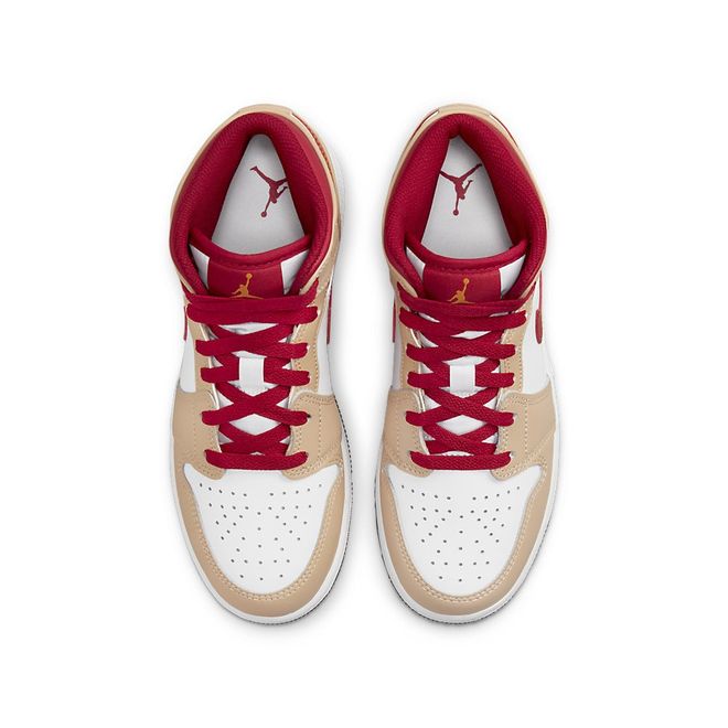 Afbeelding van Nike Air Jordan 1 Mid Kids Light Cardinal Curry