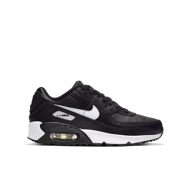 Afbeelding van Nike Air Max 90 Kids Leather Black White