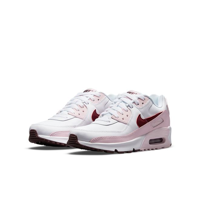 Afbeelding van Nike Air Max 90 Kids Leather White Pink Foam