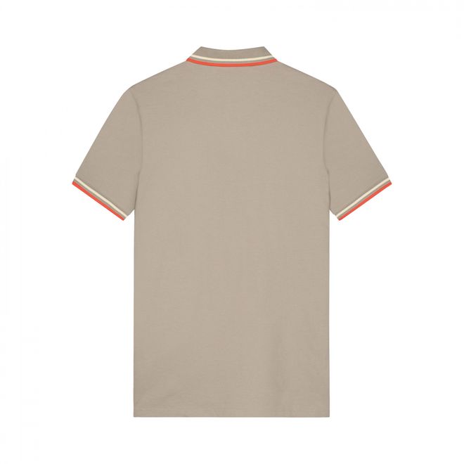 Afbeelding van Malelions Men Signature Polo Set Taupe Soft Peach