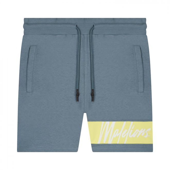Afbeelding van Malelions Men Captain T-Shirt + Short Set Vintage Blue