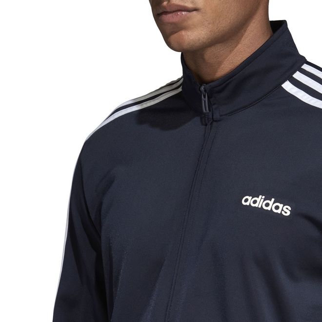 Afbeelding van Adidas Essentials 3 Stripes Trainingspak Blauw