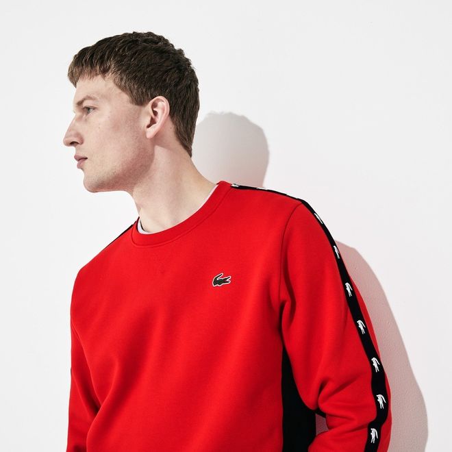 Afbeelding van Lacoste Sweater Fleece Ronde Hals Rood