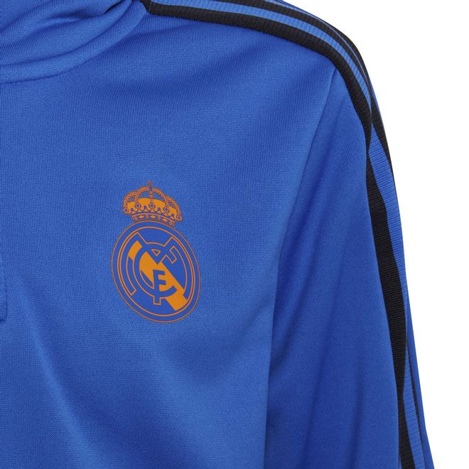 Afbeelding van Real Madrid Tiro 21 Hooded Trainingspak Kids Blue