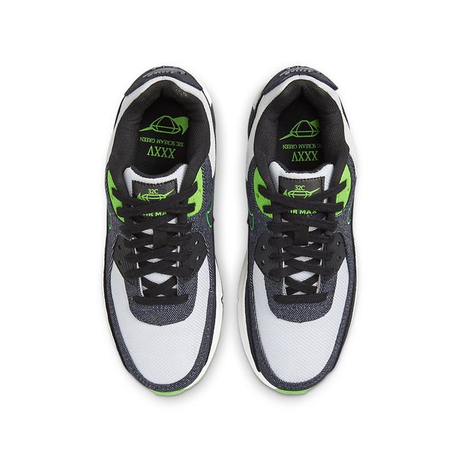 Afbeelding van Nike Air Max 90 SE Kids Black Scream Green