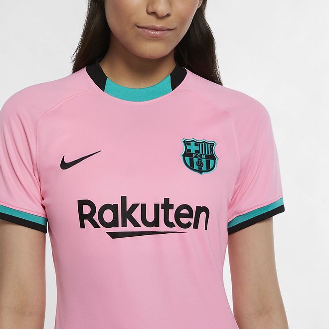Afbeelding van FC Barcelona 2020/21 Stadium Derde Voetbalshirt Dames Pink
