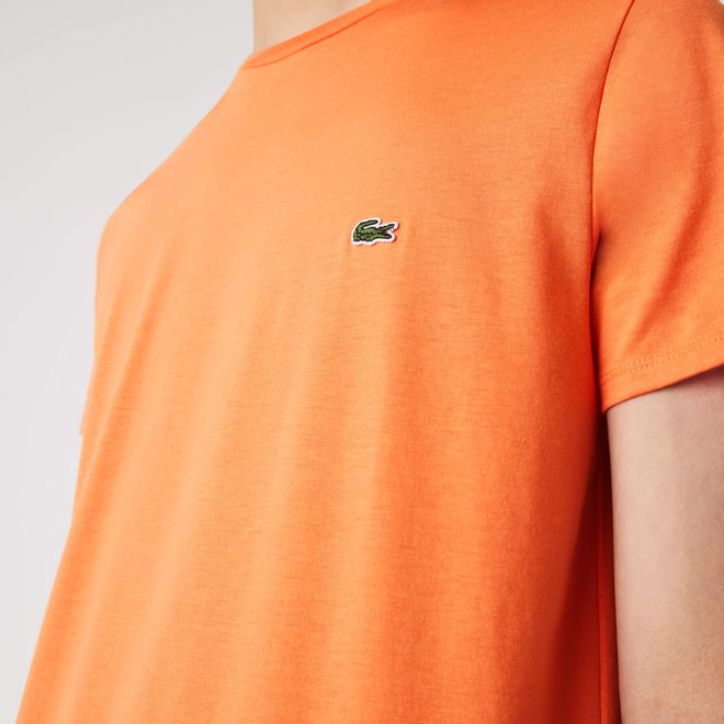 Afbeelding van Lacoste T-shirt met Ronde Hals Orange