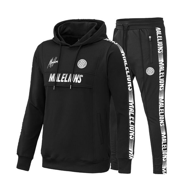 Afbeelding van Malelions Sport Tracksuit Warming Up Black/White
